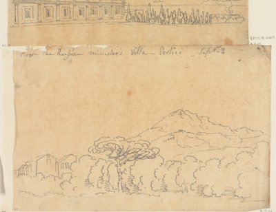 Fra den russiske ministers villa, Portici, 3. september af John Robert Cozens