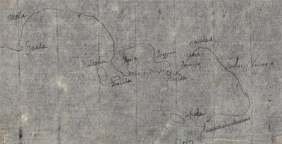 Napoli-bugten kort af John Robert Cozens