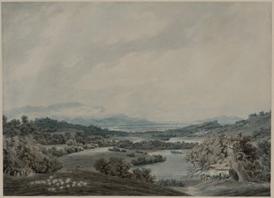 Italiensk Landskab, ca. 1790-1792. af John Robert Cozens