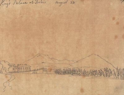 Kongens Palads i Portici, 28. august af John Robert Cozens