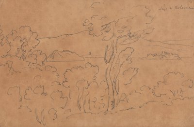 Bolsena-søen af John Robert Cozens