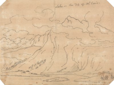 Sø på toppen af Mont Cenis af John Robert Cozens