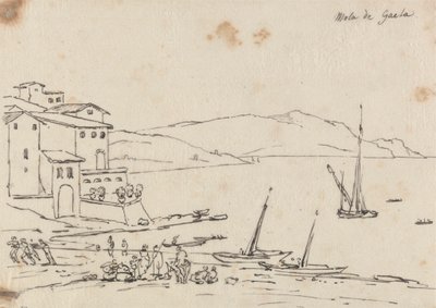 Mola i Gaeta af John Robert Cozens