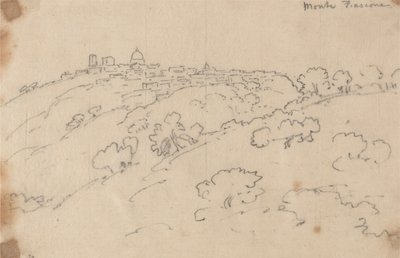 Montefiascone af John Robert Cozens