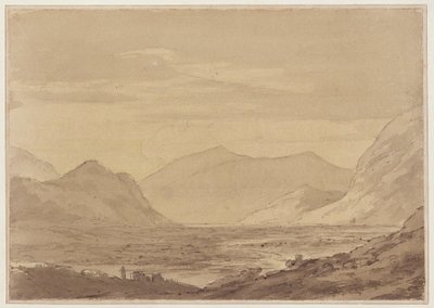 I nærheden af Chiavenna (pen og blæk, akvarel på papir) af John Robert Cozens