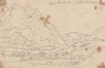 I nærheden af Montmilian, vejen til Malterverne af John Robert Cozens