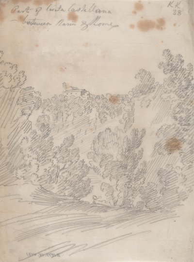 En del af Civita Castellana, mellem Narni og Rom af John Robert Cozens
