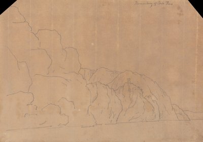 Forbjerg ved Porto Fino af John Robert Cozens