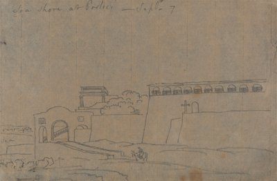 Sea Shore ved Portici, 7. september af John Robert Cozens