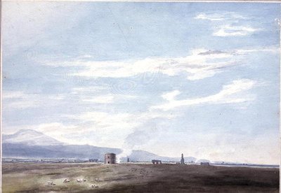 Gravrester i Campagna nær Rom, ca. 1783 (akvarel over blyant på papir) af John Robert Cozens