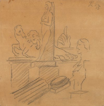 Statuer og ruiner af John Robert Cozens