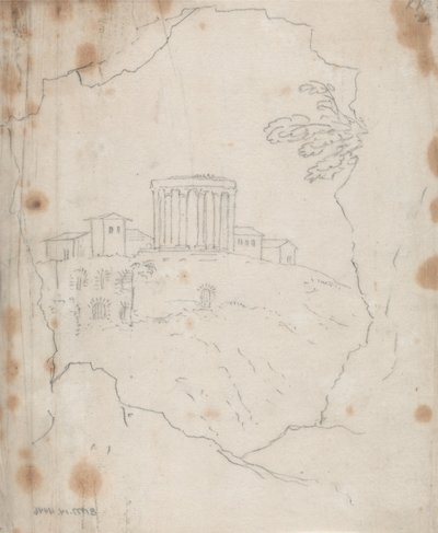 Vesta-templet, Tivoli af John Robert Cozens