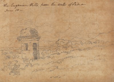 Euganean Hills af John Robert Cozens