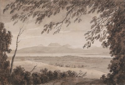 Genèvesøen fra kantonen Bern af John Robert Cozens