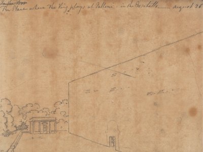 Stedet, hvor kongen spiller på Palloni af John Robert Cozens