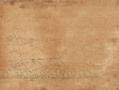 Upon the River Inn, Tirol, 5. juni af John Robert Cozens