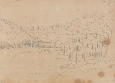 Udsigt over en villa af John Robert Cozens