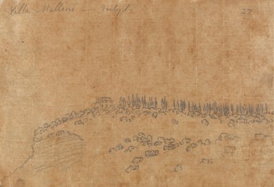 Villa Mellini, 1. juli af John Robert Cozens