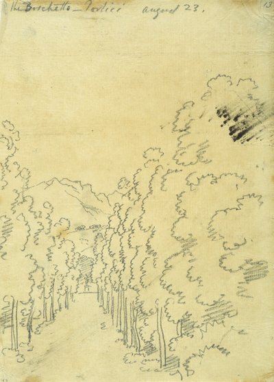 Woodland, fra et album med sporinger af John Robert Cozens