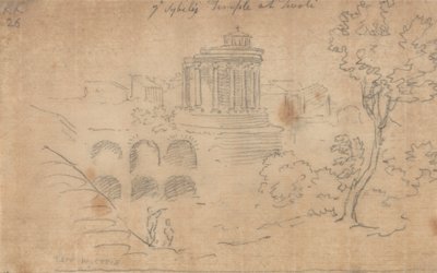 Ye Sybils tempel i Tivoli af John Robert Cozens