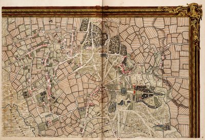 Kort over Hackney, Waltham og Wanstead af John Rocque
