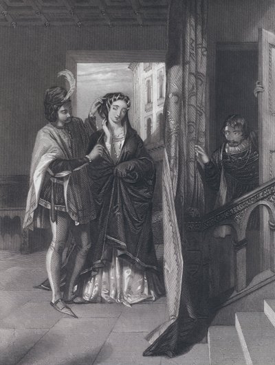 Den fatale nysgerrighed (gravering) af John Rogers (after) Herbert