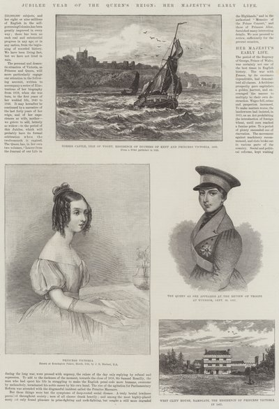 Jubilæumsåret for Dronningens regeringstid, Hendes Majestæts tidlige liv af John Rogers Herbert