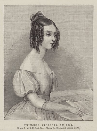 Prinsesse Victoria, i 1834 af John Rogers Herbert