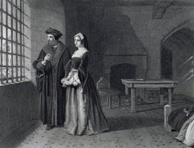 Sir Thomas More (1478-1535) graveret af Outrim af John Rogers Herbert