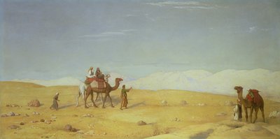 Moses-dalen i Sinai-ørkenen, 1866 af John Rogers Herbert