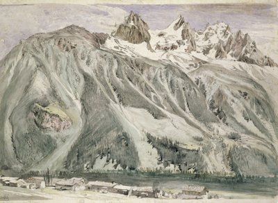 Aiguilles af Chamonix, 1849 af John Ruskin