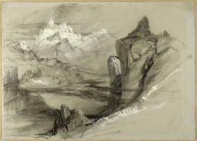 Bjerglandskab af John Ruskin