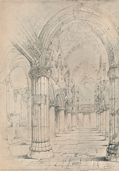Roslin Kapel, 1838 af John Ruskin