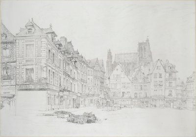 Study for Detail of the Market-Place, Abbeville, september - oktober 1868 af John Ruskin
