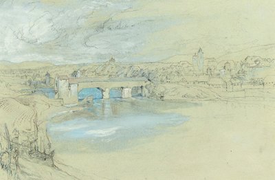 Broen over Rheinfelden, Schweiz af John Ruskin