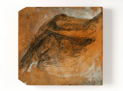 The Staubbach, Schweiz (pen & blæk og akvarel på træ) af John Ruskin