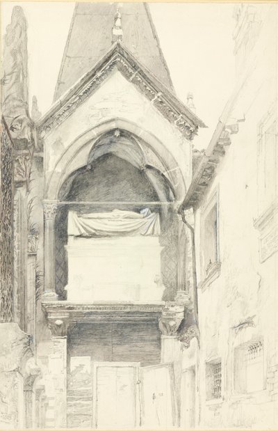 Graven af ​​Cangrande I della Scala, Verona, 28. maj - 29. juni 1869. af John Ruskin