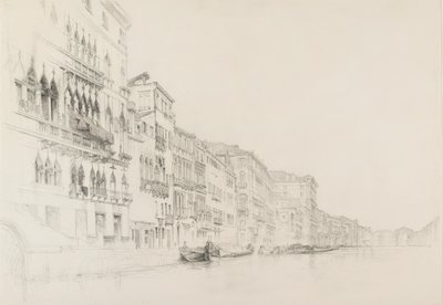 Udsigt fra Palazzo Bembo til Palazzo Grimani, Venedig, maj - juni 1870 af John Ruskin