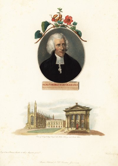 Thomas Martyn, professor i botanik, Cambridge University.1799 (gravering) af John Russel