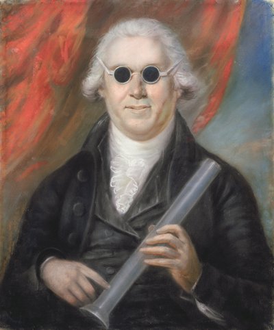 Portræt af læge Moyes. af John Russell