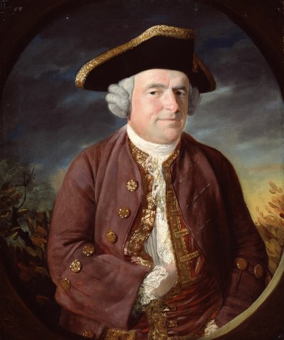 Portræt af en mand i en tricorn hat af John Russell