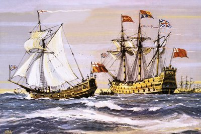 Karl II på besøg hos den kongelige prins (i 1672) af John S. Smith