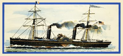 Den amerikanske hjuldamper Vanderbilt af John S. Smith
