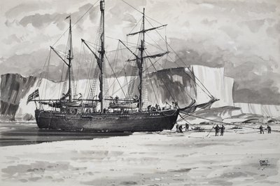 The Fram (gouache på papir) af John S. Smith