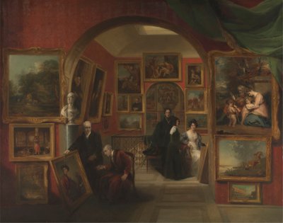 Det indre af det britiske institutionsgalleri af John Scarlett Davis