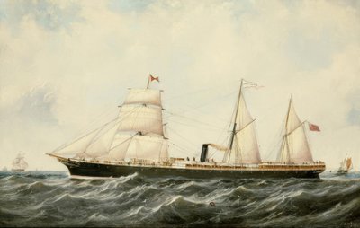 John Scott, Steamship Arratoon Apcar / Malet, 1873 af John Scott