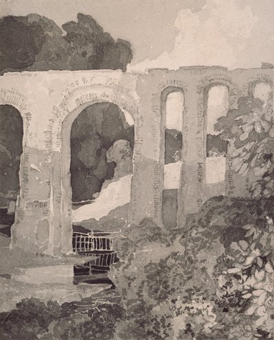 Telfords akvædukt, ca. 1800-tallet. Kunstnere: John Sell Cotman, Thomas Telford. af John Sell Cotman, Thomas Telford