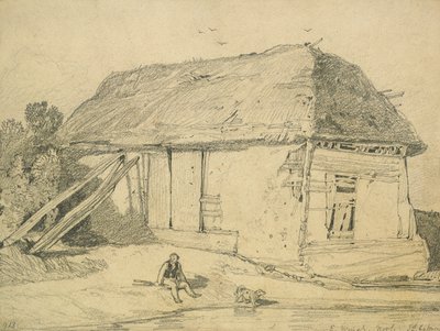 A Lad at East Winch, Norfolk (blyant på kort) af John Sell Cotman
