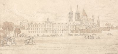 Abbaye Aux Hommes, Caen af John Sell Cotman