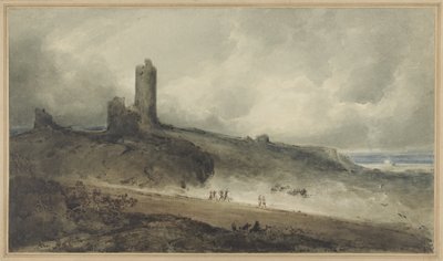 Aberystwyth Castle (w/c på papir) af John Sell Cotman